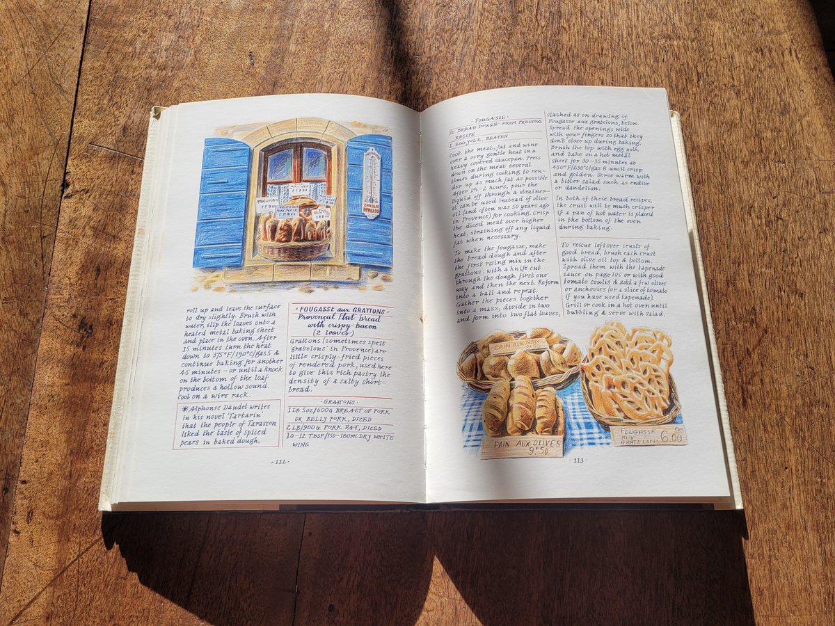 morrablibrary's tweet photo. We have a lovely little collection of #cookerybooks available to borrow from Natual Sciences room upstairs, including Tessa Kiros’ 'Falling Cloudberries' and this gorgeous illustrated cookery book called 'A Table in Provence' by Leslie Forbes. Both are available to borrow https://t.co/tGLc2MCKay