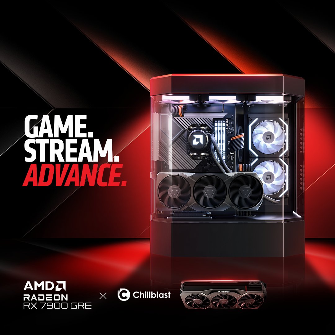 Following its initial exclusive launch in the Chinese market, AMD has now made the Radeon RX 7900 GRE available worldwide! 🤩✈️ ⚡️AMD RDNA 3 architecture 🙌Future-ready 16GB of GDDR6 memory 👍Advanced raytracing and AI accelerators Now available at Chillblast! 🖥️🎮 🔗…