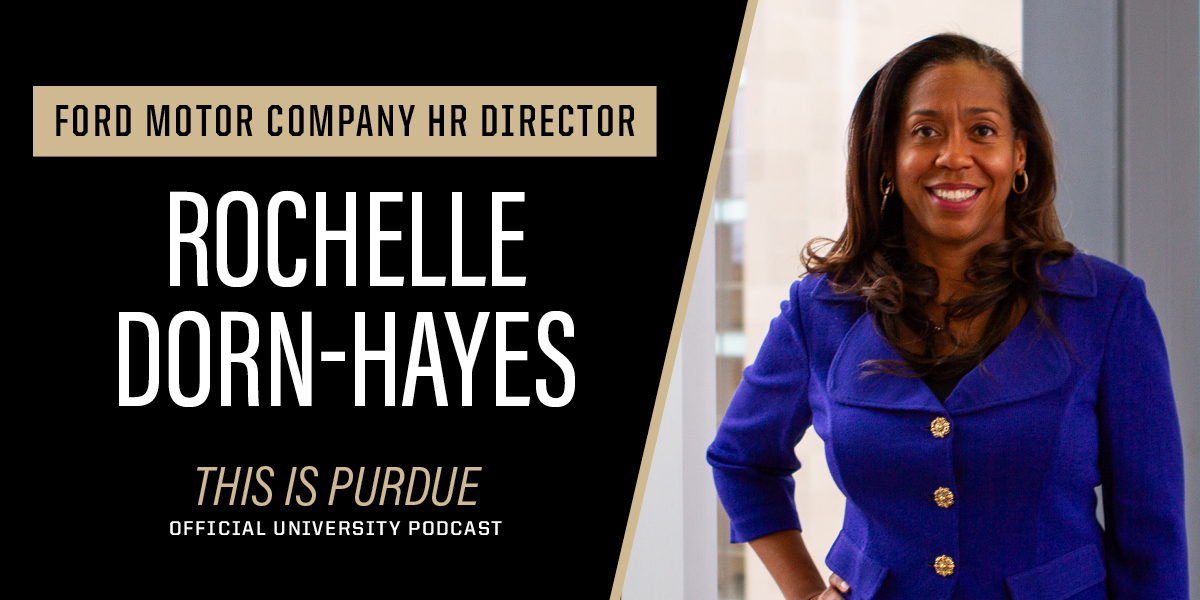 Where can a Purdue MBA take you? Find out on this week’s episode of #ThisIsPurdue with Ford HR director Rochelle Dorn-Hayes. Hear how Rochelle’s #Purdue education and #Boilermaker persistence have fueled her successful career. 

🎧 Listen today: purdue.university/4bO2wmf