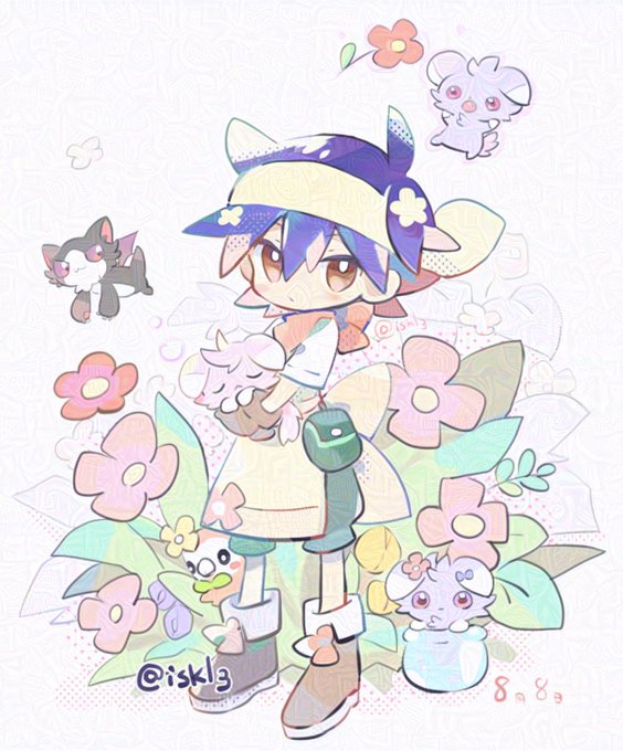 「1boy holding pokemon」 illustration images(Latest)