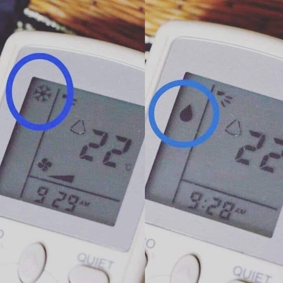 MalaysianFoods's tweet photo. Tips ringkas aircond 

Selalunya pengguna aircond terkeliru dengan perbezaan antara dry mode dan cool mode. Betul tak?

Biasanya pada alat kawalan jauh dry mode ditunjukkan dengan lambang titisan air manakala cool mode dengan lambang empingan salji.

Untuk penjimatan tenaga yang efisen, kita digalakkan untuk guna dry mode kerana untuk mod ini kompressor tidak berlari pada kadar maksimum untuk menyejukkan ruang.

Sensor akan mengesan perubahan suhu dan mengekalkan suasana nyaman dengan kadar kelembapan sebanyak 60% sahaja dalam ruang udara. Dan yang paling penting kita pun tak mudah selesema

Cuaca panas sangat sekarang ni kan, harap info ni dapat membantu anda 😊

Semoga bermanfaat