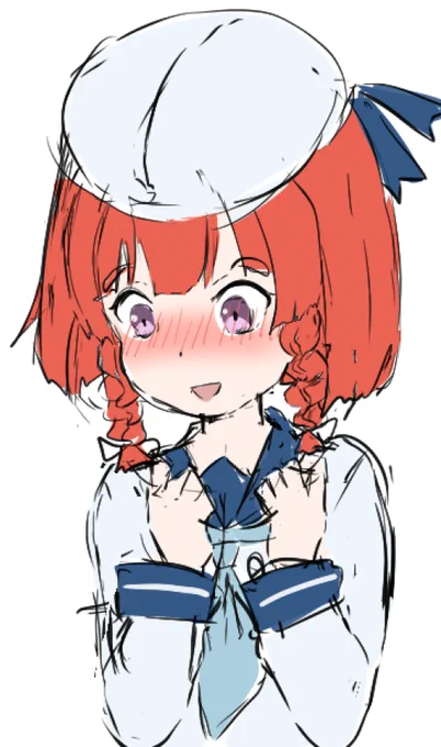 照れ択捉ちゃん落書き 