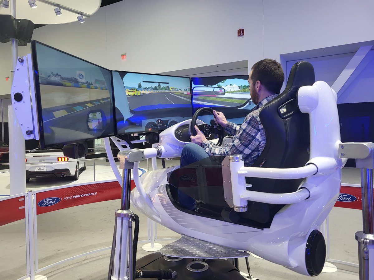 mannetron's tweet image. We&apos;re at the  @MilAutoShow until March 3rd. Come to the @Ford booth and get your #free ride on the performance simulator.