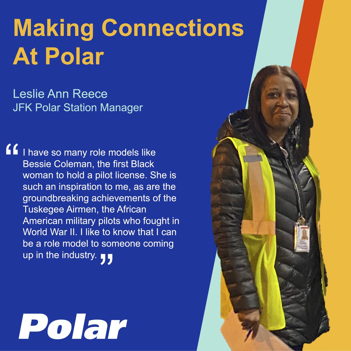 At #PolarAirCargo, #MakingConnections is our purpose. Connect with our JFK Station Manager Leslie, where she reflects on #BlackHistoryMonth, the Black role models who paved the way for future generations, and her own path to a career in aviation.  atlasairworldwide.com/2024/02/celebr…