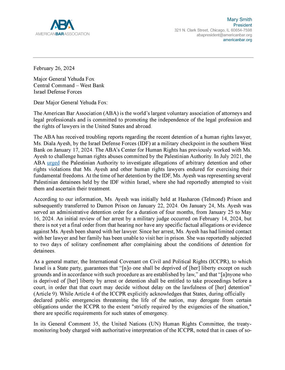 ABA Justice Defenders Program tweet media