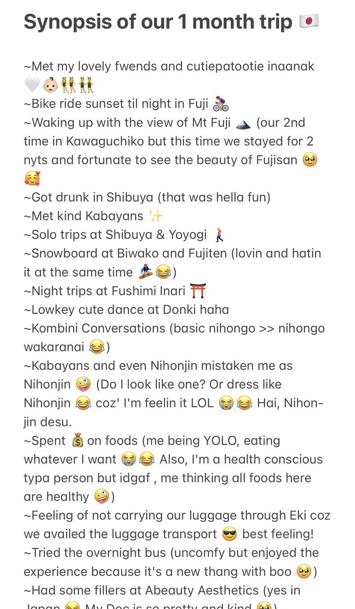 buhhsha's tweet photo. Synopsis of our 1 month trip 🇯🇵 https://t.co/pdotheN90c