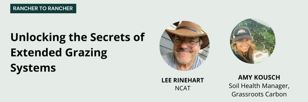 Extending your grazing season can reduce feed expenses and boost profitability while fostering soil, plant, and animal health. So where do you start? Join our live discussion with a rancher who has the secrets! 
Tues, March 5 at 12 p.m. CST
Sign up: bit.ly/3uQhasg