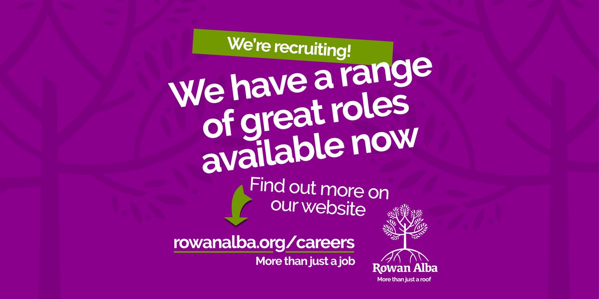We are recruiting! We have a range of great roles available on our website. Find out more at rowanalba.org/careers