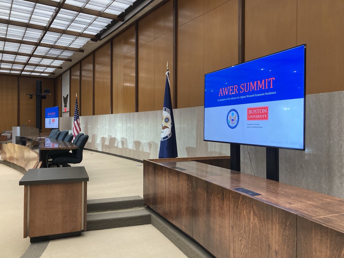 Great honor to be today at the AWER Summit - the Alliance for Afghan Women’s Economic Resilience - at the U.S. State Department. Economic & educational opportunity including mentorship for women in all fields are key for development and wellbeing ⁦@EWL_busph⁩