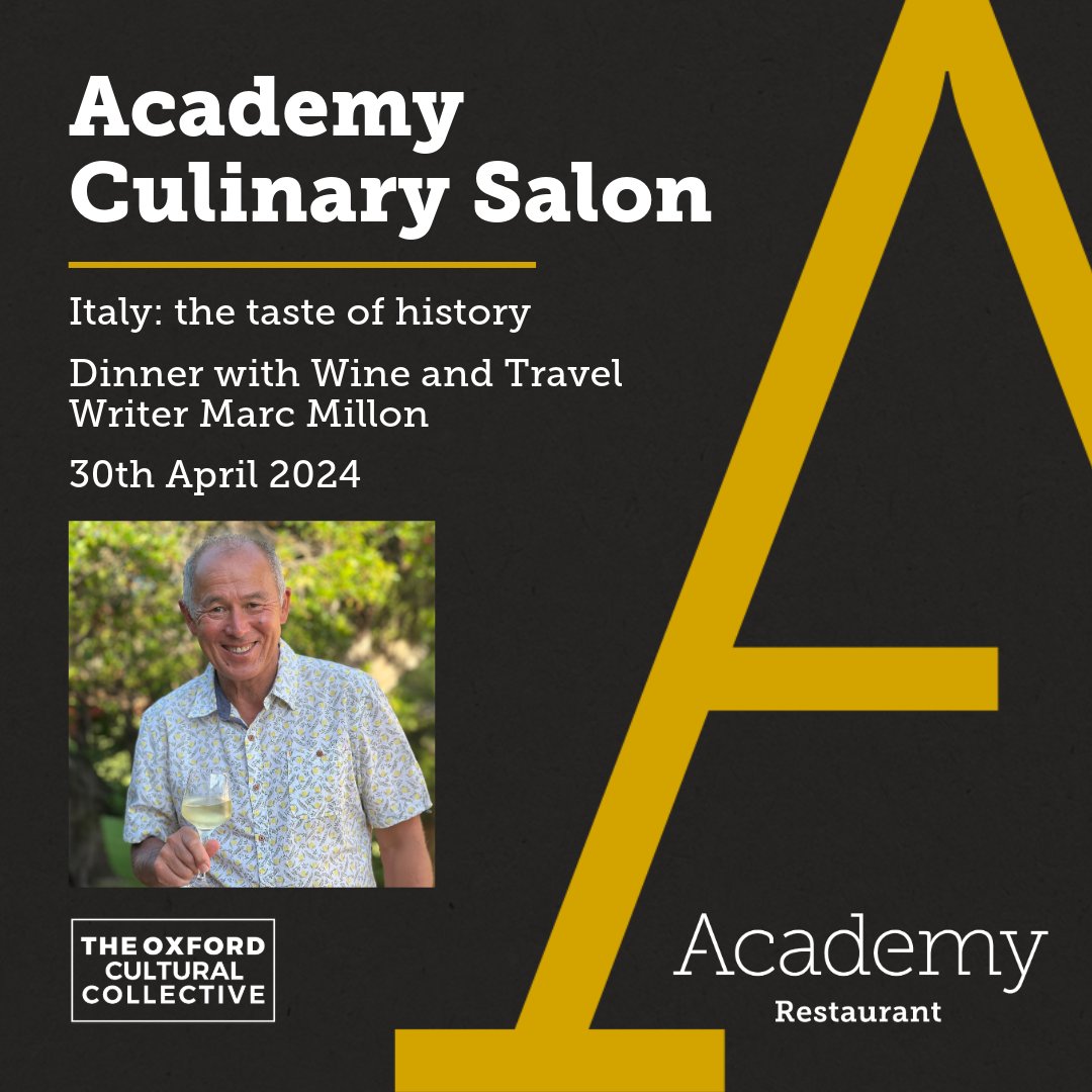 🇮🇹 Are you ready to experience Italy at our upcoming Culinary Salon Dinner with the acclaimed Marc Millon, brought to you by The Oxford Cultural Collective and The Savoy Educational Trust 🎟️Tickets are now available! Secure your spot via email at academyrestaurant@ulster.ac.uk.