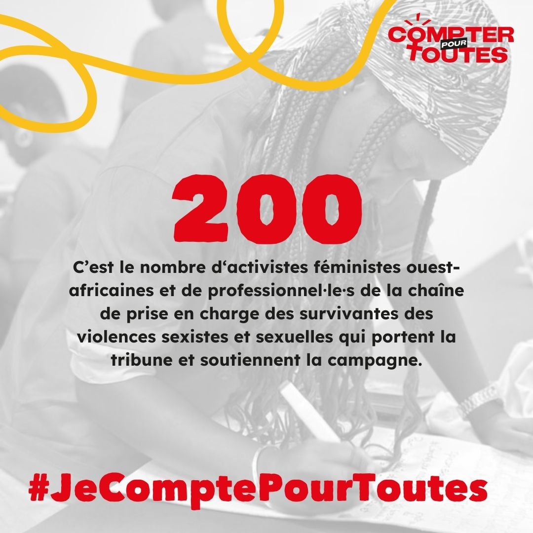 Les représentant·e·s du système judiciaire, forces de l'ordre, services sociaux, secteur de la santé et la société civile ont exprimé lors d’ateliers de concertation, dans nos pays, à quel point le manque de données handicape leur efficacité dans cette lutte!
#JeComptePourToutes