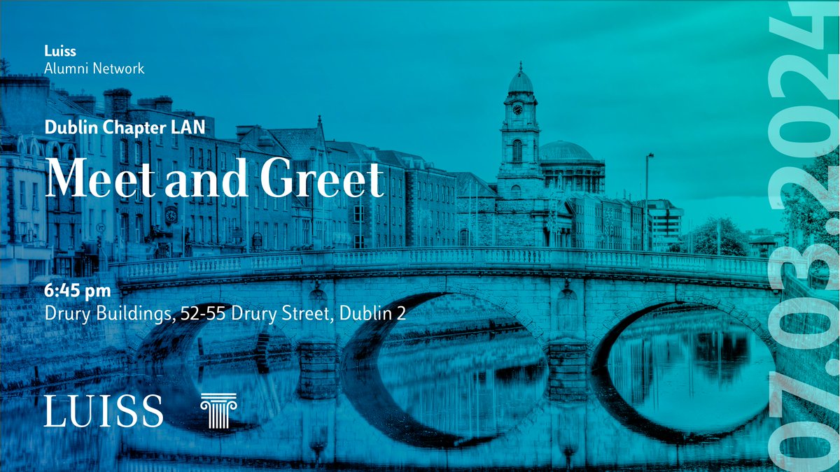 🇮🇪 Mark your calendar for the upcoming Dublin Chapter LAN Meet and Greet event 📅 Tuesday March 7 at 6:45 pm 📍 Drury Buildings, 52-55 Drury Street, Dublino 2 Sign up here form.jotform.com/240564353645357