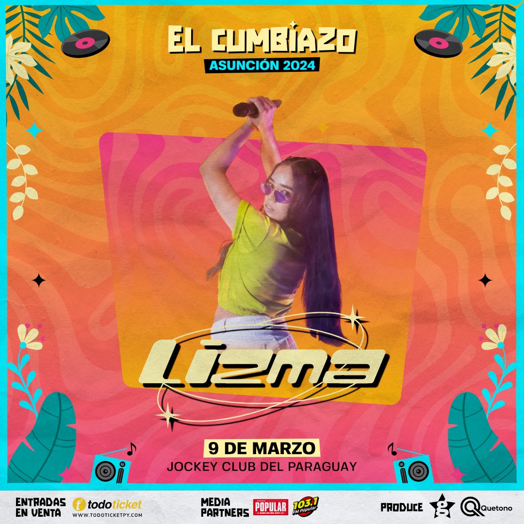 .<a href="/lizmameza/">Liz Ma ⭐</a> , la talentosa actriz y cantante que ha cautivado corazones con su interpretación magistral como la Reina de la Cumbia en Paraguay, presente el 9 de marzo en #ElCumbiazo 🎉  

¡No dejes que se te escape la oportunidad de ser parte de este gran evento!🙌