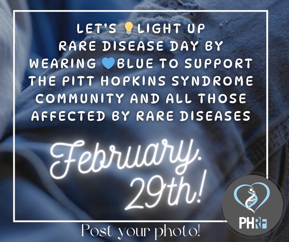 Join us in showing “our true colors” while spreading hope & showing the power of community💪💫Want to go beyond wearing blue? Donate to the Pitt Hopkins Research Foundation to help create a path to a brighter future: pitthopkins.org/donate/ #pitthopkins #rarediseaseday