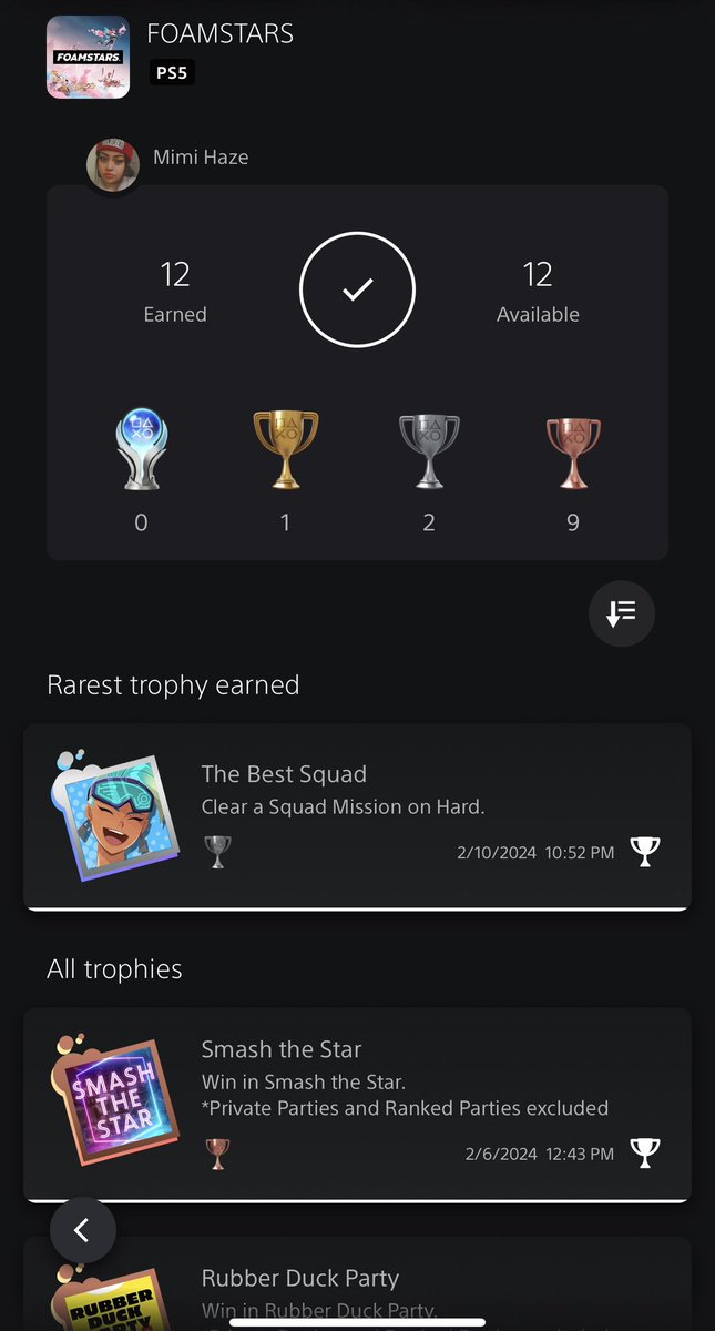 MimiRox91's tweet photo. Latest plat and 100% almost got hell divers 2 done last night but I could not fight the sleepiness lol I’ll get my last 5 missions done after work today 🥹 https://t.co/JwjpSRY6zv