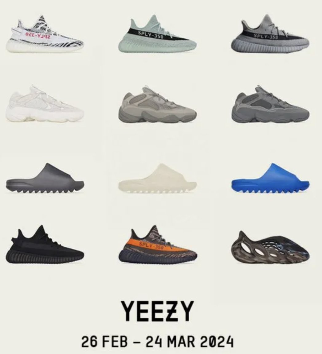 YEEZYS MAKE THEIR FINAL COMEBACK.😳 Adidas unveils plans for global Yeezy drops scheduled between Feb 28 & Mar 24. Our track record with Yeezys speaks for itself — years of consistency and success. Are you ready? 😈 Like + RT for a chance to win 5GB of FREE Evolve Resi.…