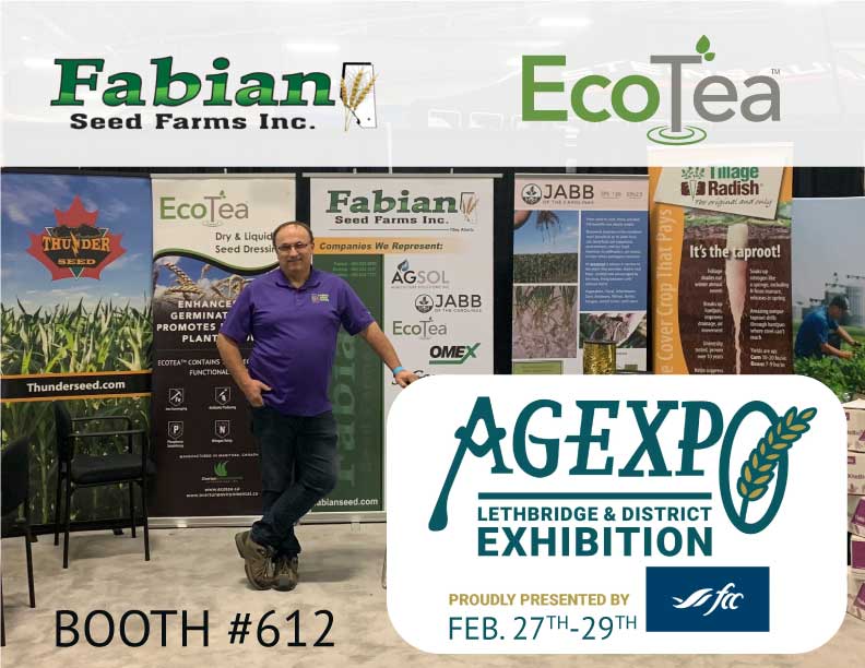 What is your biological plan for #plant24? Come talk to the team from #EcoTea and @ABSeedman to learn more about how to incorporate biology into your #crop plan. We will be at @AG_EXPO Feb. 27th-29th booth #612. @AG_EXPO #soilhealth #soilbiology #WestCDNag #agtwitter #agX #AGEXPO