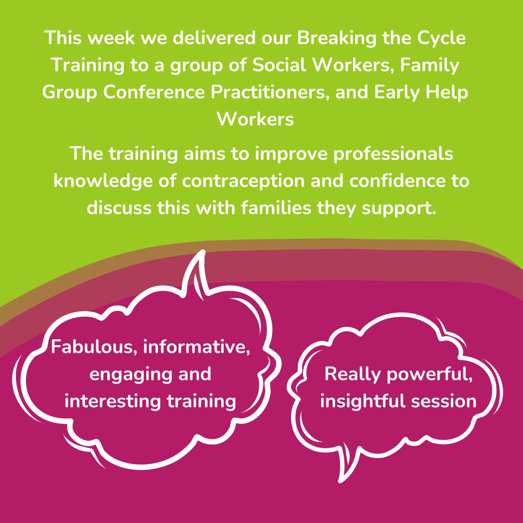 Sadly, in Rotherham more women experience repeat care proceedings than we can support. Our Breaking the Cycle Training upskills the wider workforce to be better equipped to discuss a pause in pregnancy. @DrNaomiSutton @Monicadg1965 @vcusworthlabour @jocasta73 @PCFSWRotherham