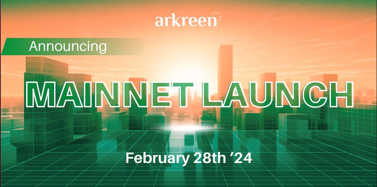 🚀 <a href="/arkreen_network/">arkreen</a>  is launching its mainnet in a week! 🚀 
🌎 Arkreen is a Web3 data network for renewable energy resources. 🌎 
🔥 The mainnet launch will include an airdrop, a token swap, governance, and miner migration. 🔥 
💸 Users must take steps to receive $AKRE, the