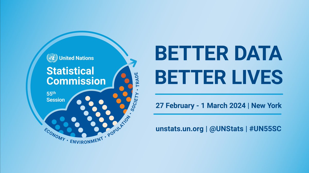 Dr. Silvia Montoya @montoya_sil , Director of the UNESCO Institute for Statistics (UIS), will be attending the 55th Session of the UN Statistical Commission #UN55SC in New York today, February 27th, to March 1 2024. Learn more at @UNStats - unstats.un.org