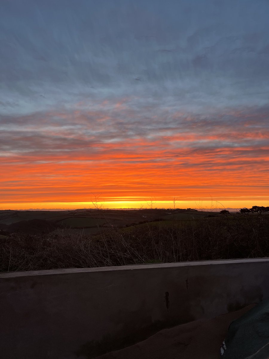 Beautiful sun rise at Bigbury Golf Club