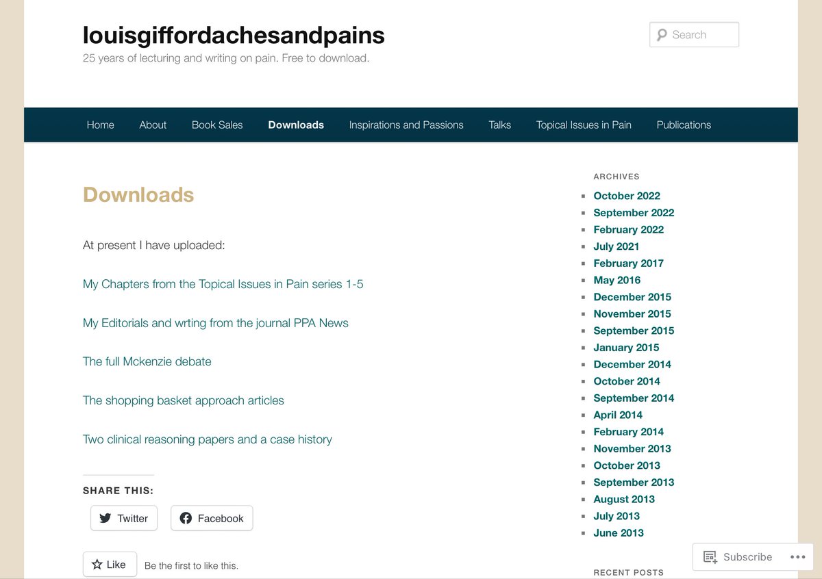 Nice free resource here for all interested in pain 

giffordsachesandpains.com/download-mater…