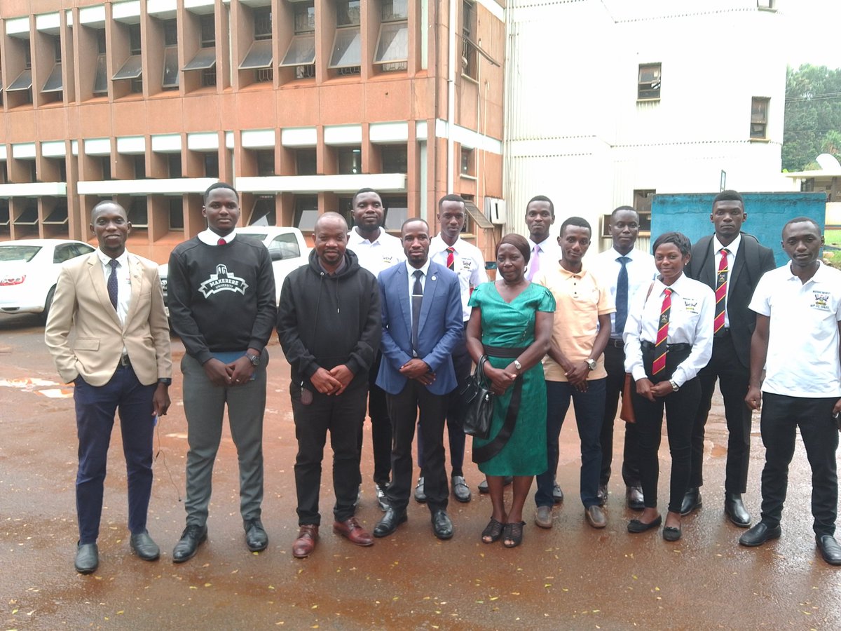 With the 90th Electoral Commission Makerere university. It was such a  nice engagement.
