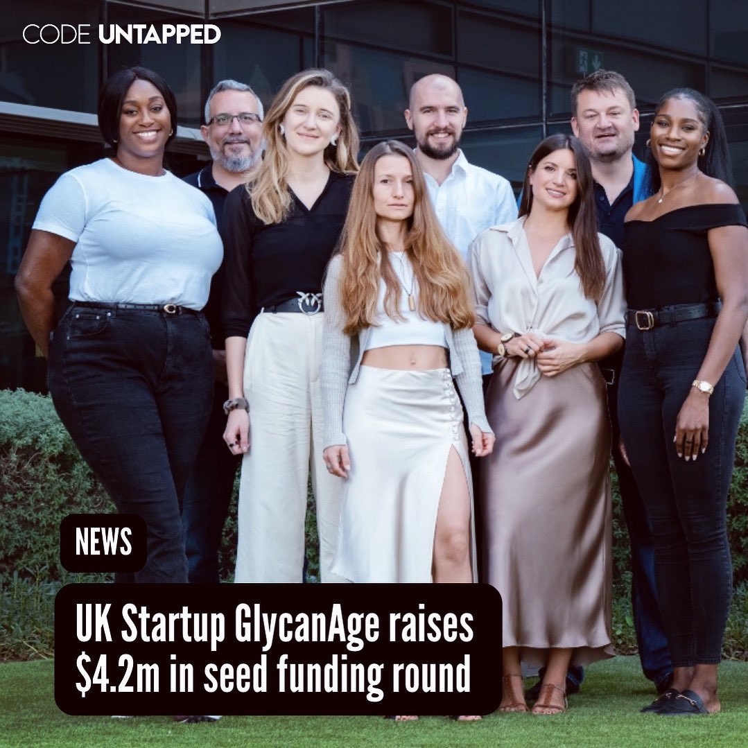 CodeUntapped's tweet image. UK startup GlycanAge has raised $4.2 million in a seed funding round. 

sifted.eu/articles/start…

#codeuntapped #news #glycanage #funding #investment #diversityintech #technology
