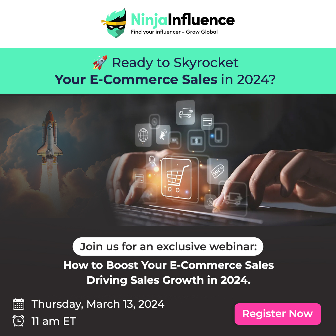 ninjaoutreach's tweet photo. 🚀 Ready to Skyrocket Your E-Commerce Sales in 2024? Join us for an #exclusivewebinar: How to Boost Your E-Commerce Sales - Driving Sales Growth in 2024. 

Date: Thursday, March 13, 2024
Time: 11 AM ET
Where: Online 

Reserve Your Spot Now!  https://t.co/Rx49xwEiX5

#ecommerce https://t.co/pK8GofiN62