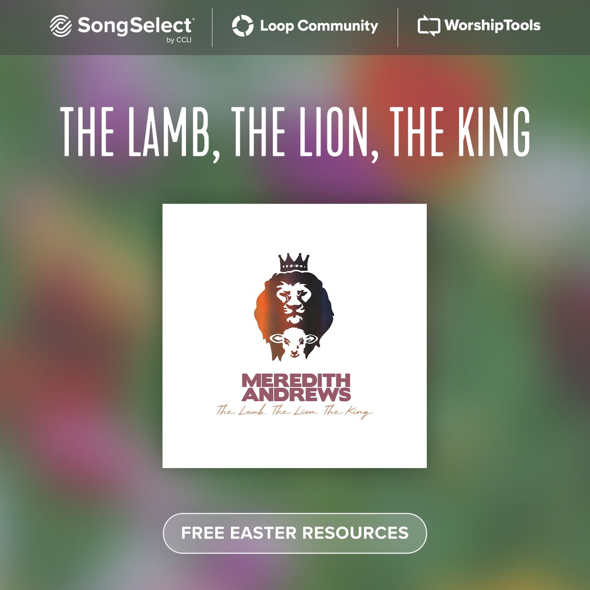Loop Community, <a href="/CCLI/">CCLI</a> and WorshipTools have all of the resources to help you prepare for your Easter services. Try it all with free resources for "The Lamb, The Lion, The King" by Meredith Andrews this week at go.ccli.com/meredith-andre…. <a href="/CurbWord/">Curb Word Publishing</a>