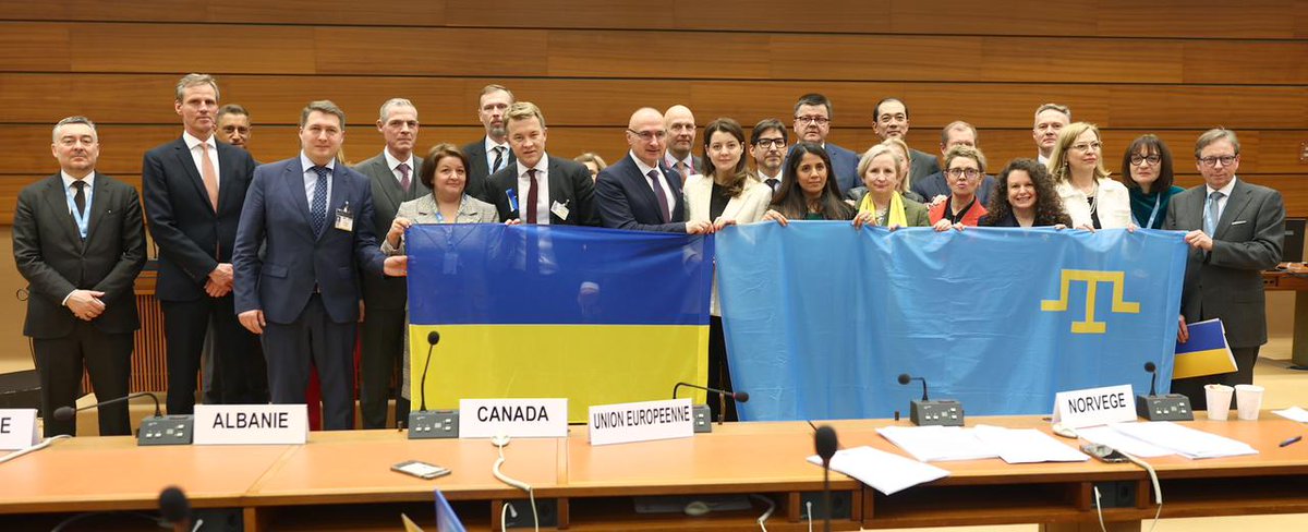 Thank you @UKRinUNOG for an important #HRC55 ministerial side event that 🇬🇷 proudly co-sponsored. Important interventions on the international efforts towards achieving a comprehensive,just & lasting #Peace in #Ukraine based on the principles of #UNCharter. #StandWithUkraine