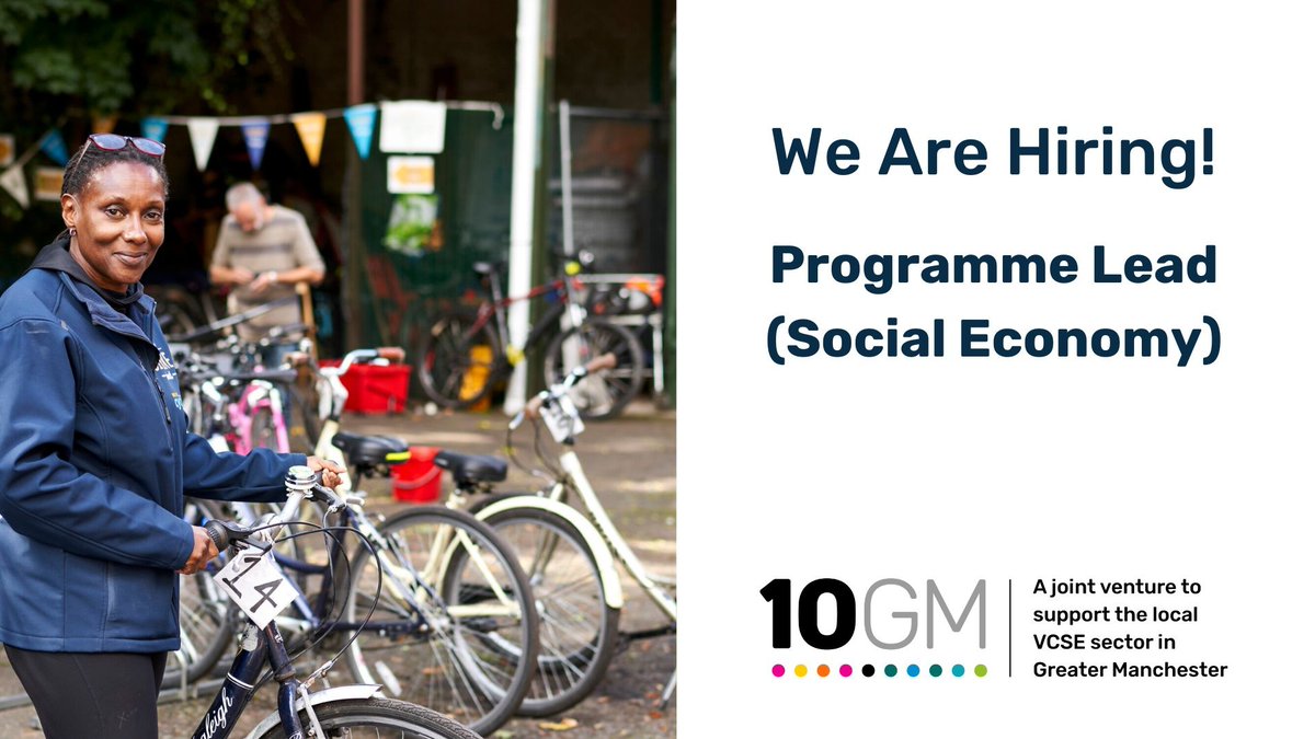 🆕We told you something exciting was coming 👀✨Join the 10GM team!✨ 
As Programme Lead (Social Economy) you’ll help nurture a thriving and active community of social economy organisations and entrepreneurs. Find out more and apply now lght.ly/9c9j02k