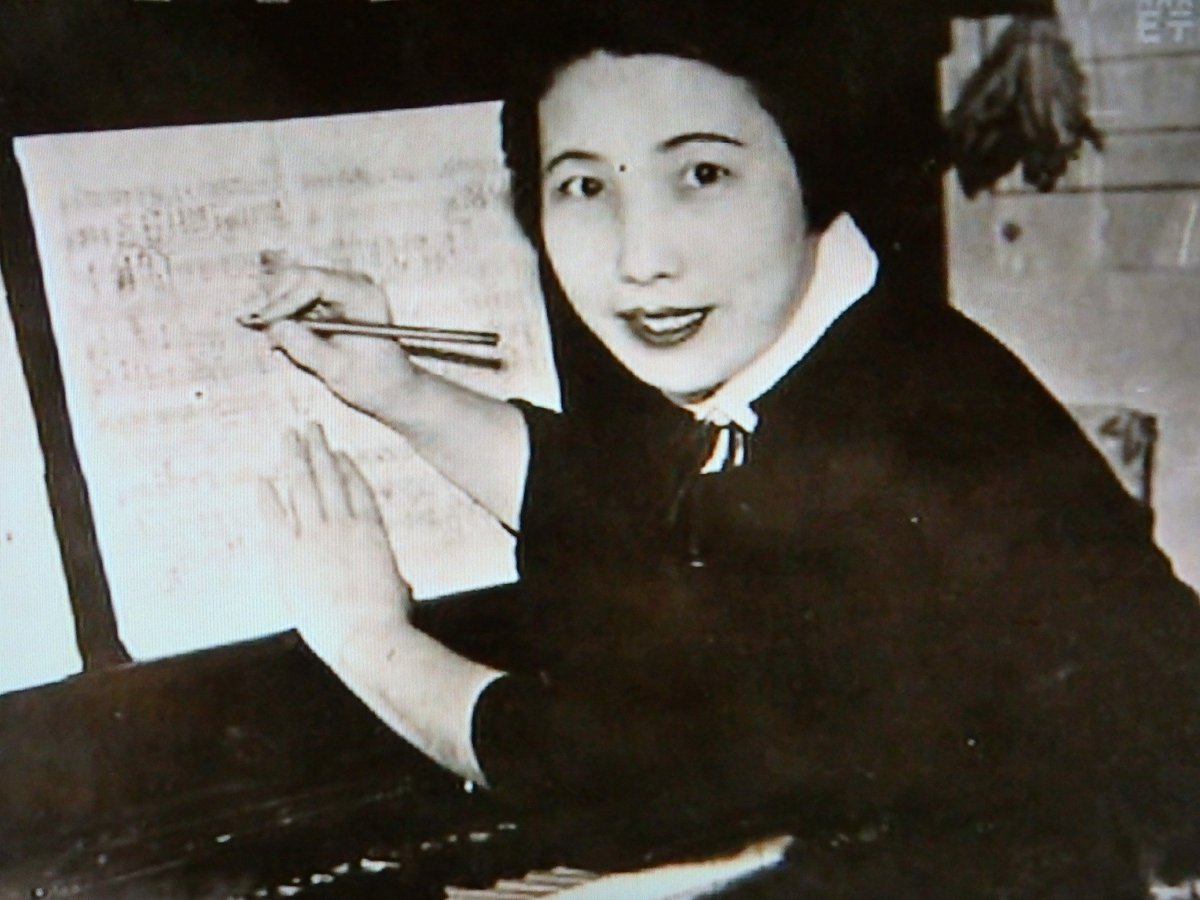 Yoshida Takako (1910-1956) was a composer whose music was shaped by politics &amp; activism. In the 1930s, she became involved in leftwing movements opposing rising Fascism in Japan and joined the Proletariat Composers Group. 🧵 #OnAnEndlessRoad