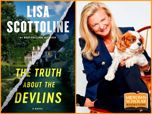 #1 NYT bestselling author @LisaScottoline joins @MidtownScholar on Sat. 4/6 for a conversation & signing on her new thriller, #TheTruthAboutTheDevlins. Scottoline delivers a pulse-pounding thriller about family, justice, and the lies that tear us apart. cumberlink.com/events/?_evDis…