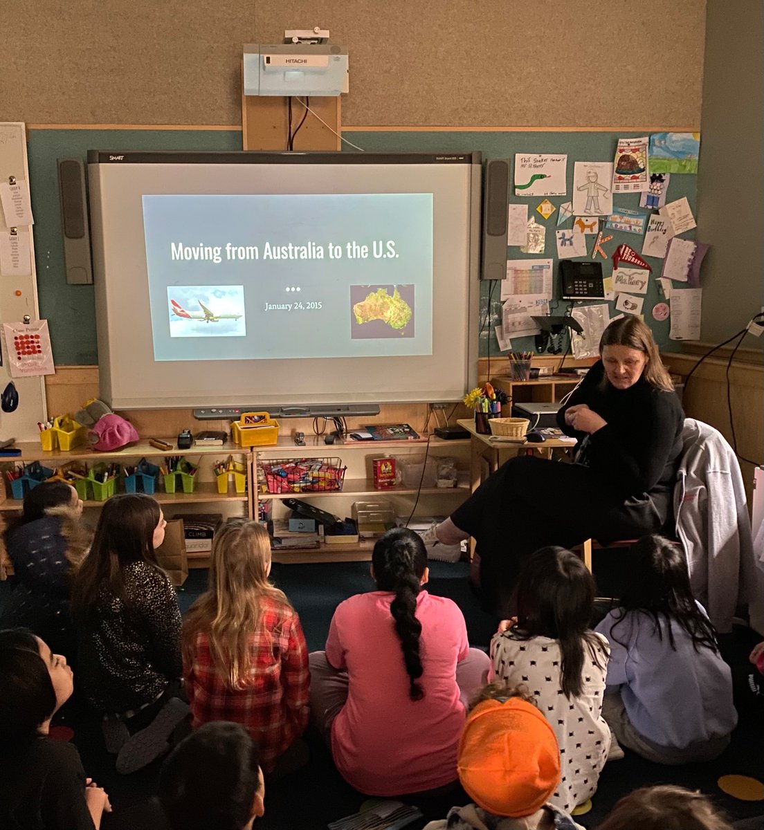 CaedmonFourth's tweet photo. Thank you Ms. Butler for sharing your immigration story with us! #TheCaedmonStory #CaedmonGrade4 #CaedmonSocialStudies #CaedmonCommunity https://t.co/rYPYcxLGBu