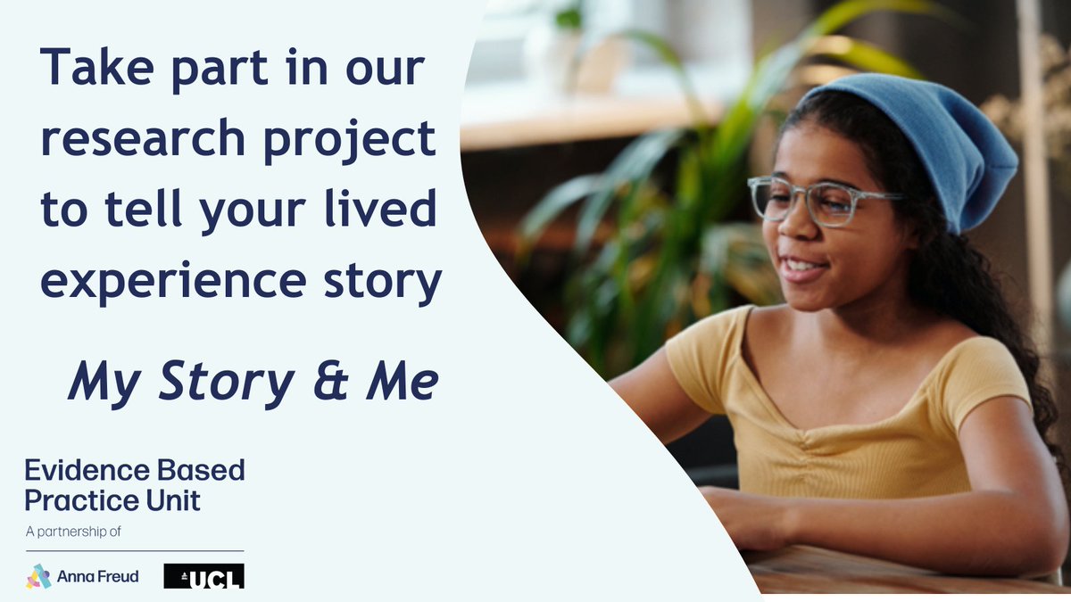 We're creating a storytelling intervention, My Story and Me, to help young women & girls talk about and understand #MentalHealth. Women and girls aged 12–24 can take part by recording their answers to three questions & will receive a £20 thank you voucher bit.ly/3uQlU1i
