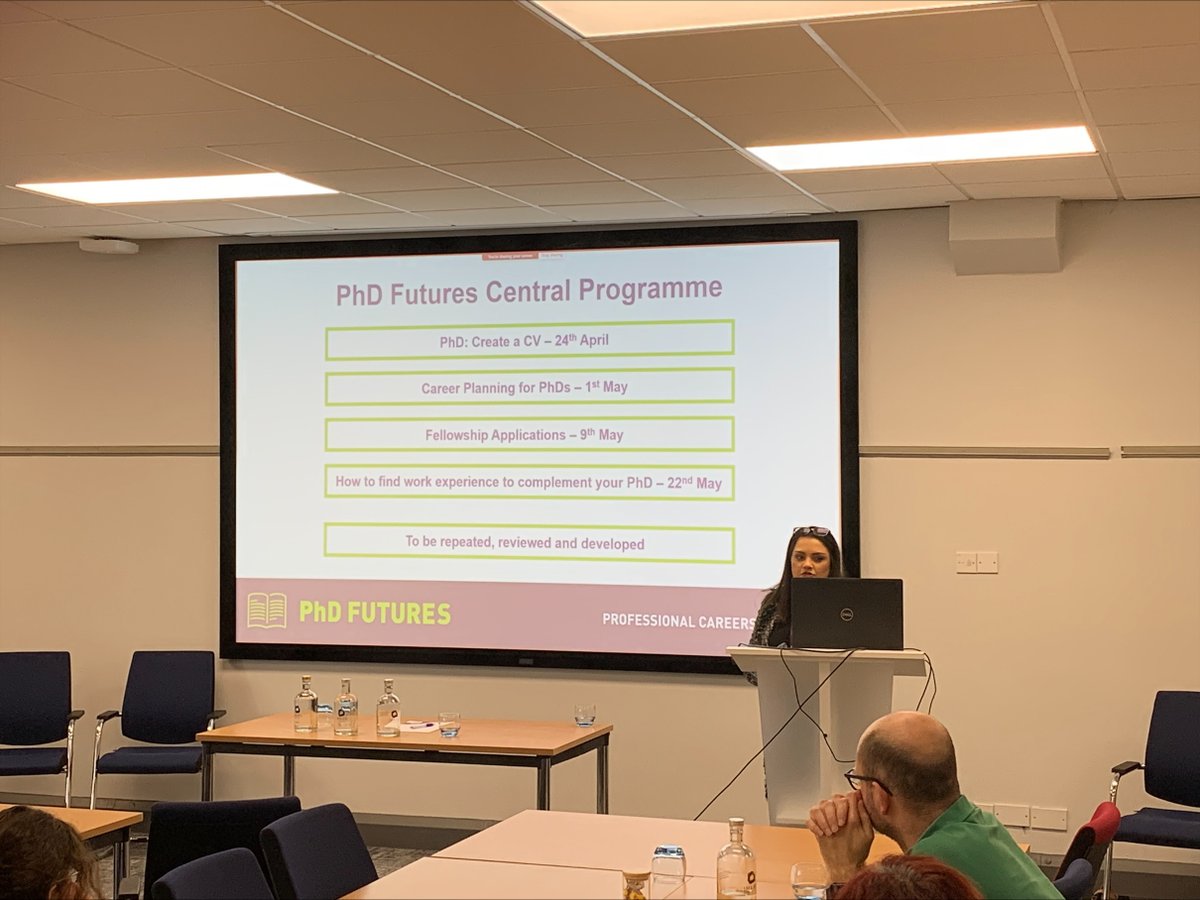 Insightful talk by Poonam Sharma from @LboroCareers on the support available to PhD students for future career planning @LboroDME #dmephdconf24