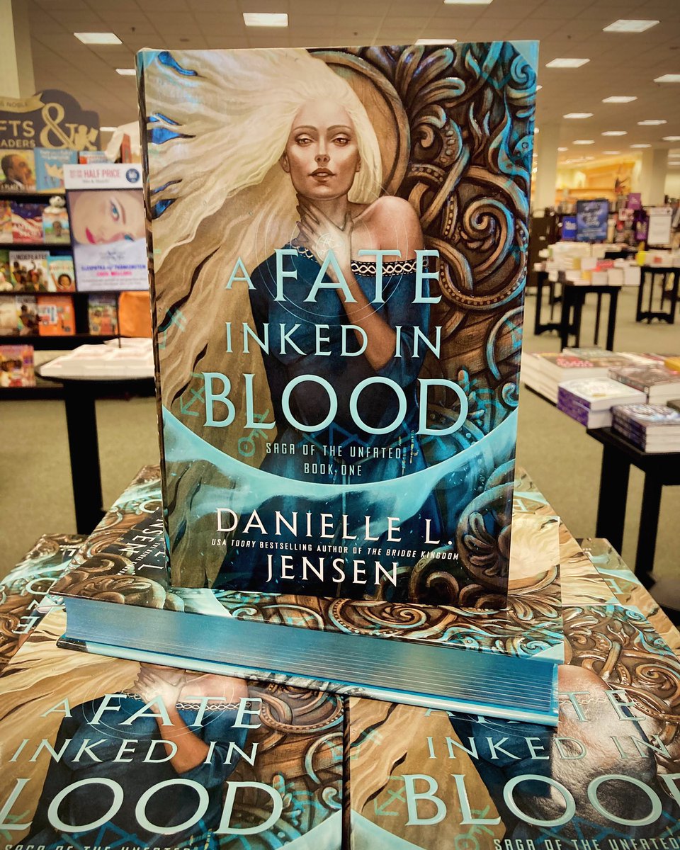 “A steamy romantasy steeped in Norse folklore, A Fate Inked in Blood stars a fierce heroine stuck in an arranged marriage, destined for more”  #fantasy #romance #girlboss #barnesandnoble #barnesandnoblemacon