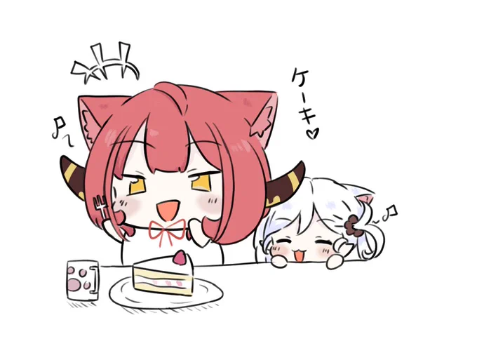またぶるーにゃーかいぶだ!(っ `∇' c) ケーキ!!!#ブルアカ 