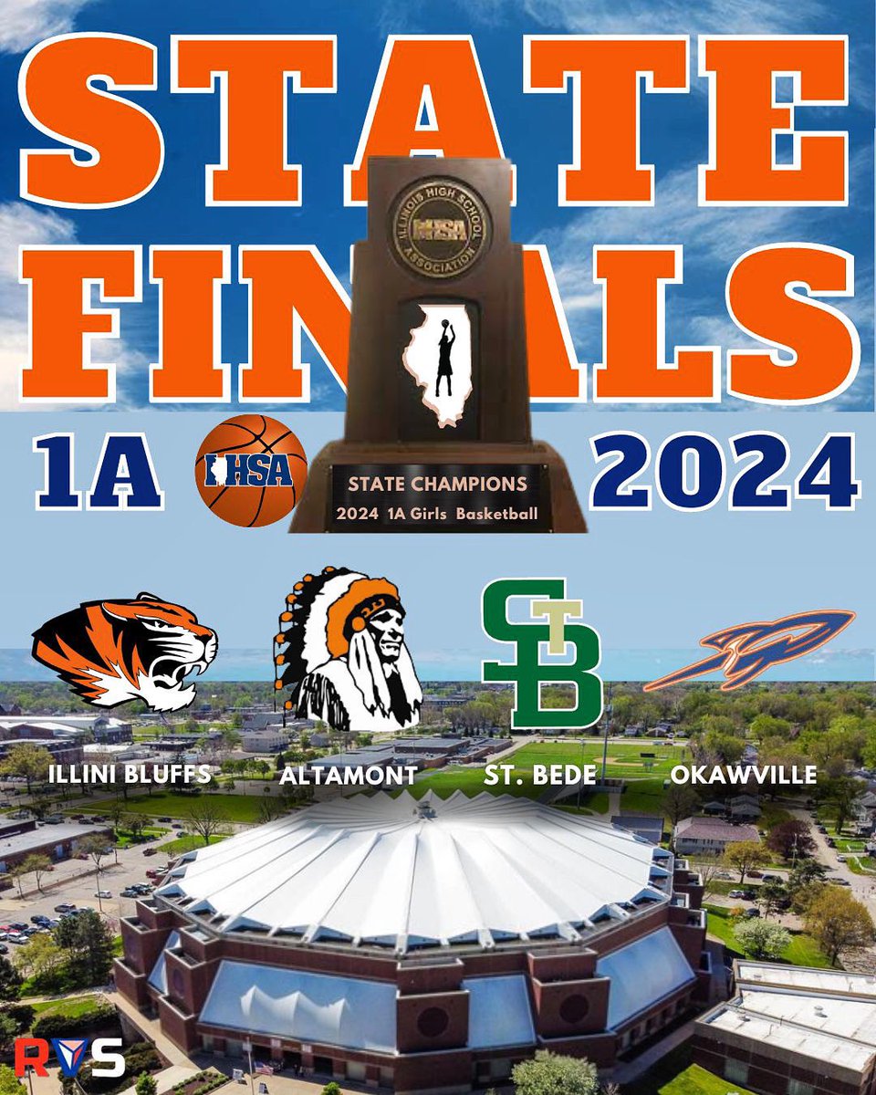 RVS_Highlights's tweet image. Good morning to the Girl’s Basketball 1A State Finalists! 🏀
Thursday morning, #IHSA State Basketball tips off between Illini Bluffs & Altamont at 9:30am. St. Bede & Okawville will play their game at 11:15!
#StateChampionship 🏆 #Illinois #GirlsBasketball #MarchMadness