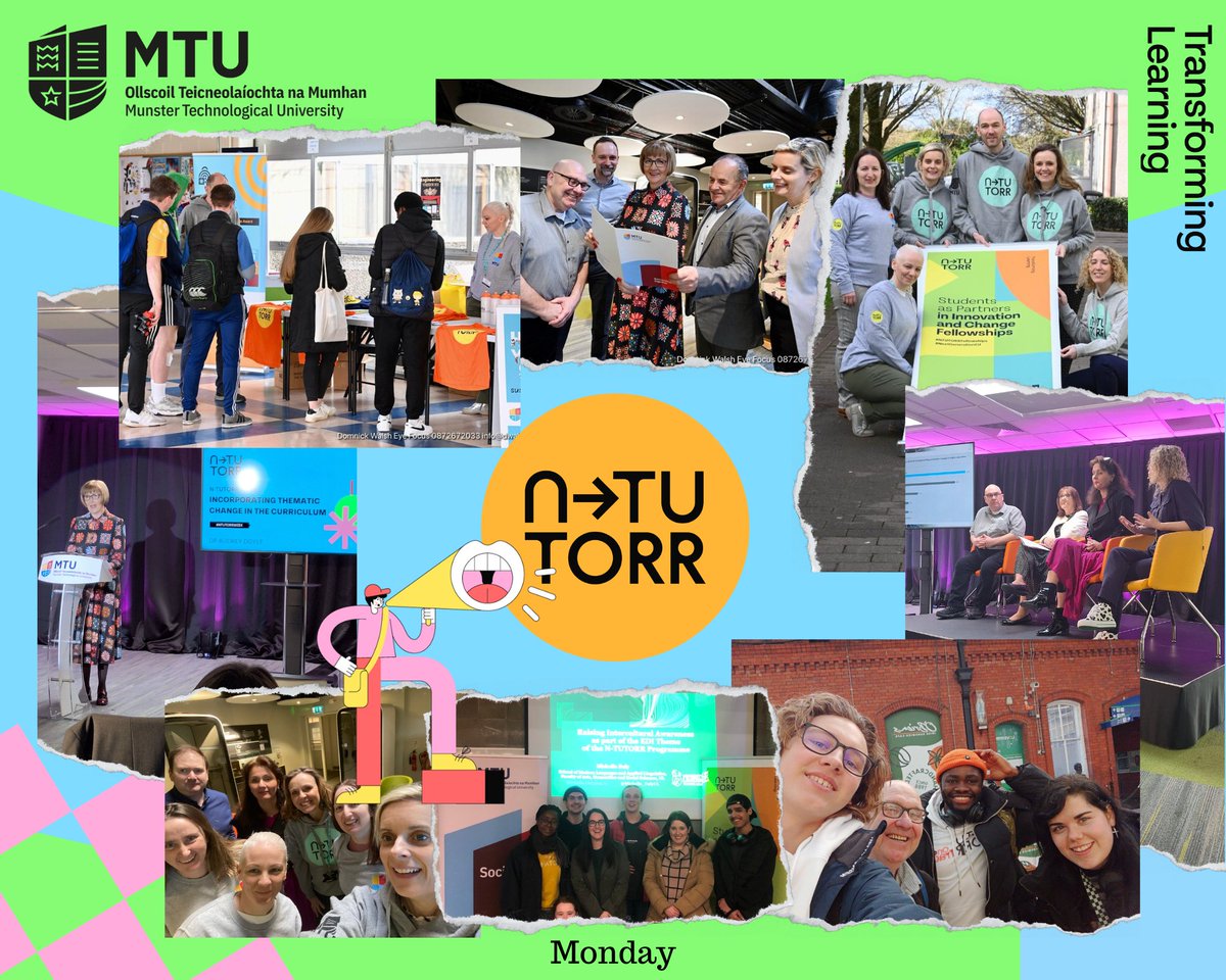 Day 1 of N-TUTORR week in MTU engaging staff and students in talks and discussions. MTU President @Maggie_Cusack opened the week at the hybrid event with keynote speaker Dr. Audrey Doyle from DCU on Incorporating Thematic Change in the Curriculum. #NTUTORRWeek #NextGenerationEU