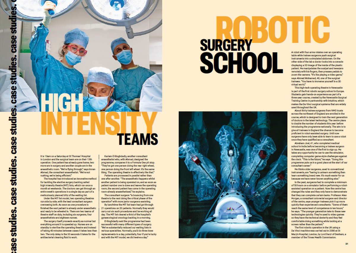 Our Robotic Training Programme for surgical trainees were featured in the most recent Times Health Commission report

We are incredibly excited about this programme.
Following a very successful pilot year, the programme is set to grow within the next few years!

#roboticsurgery