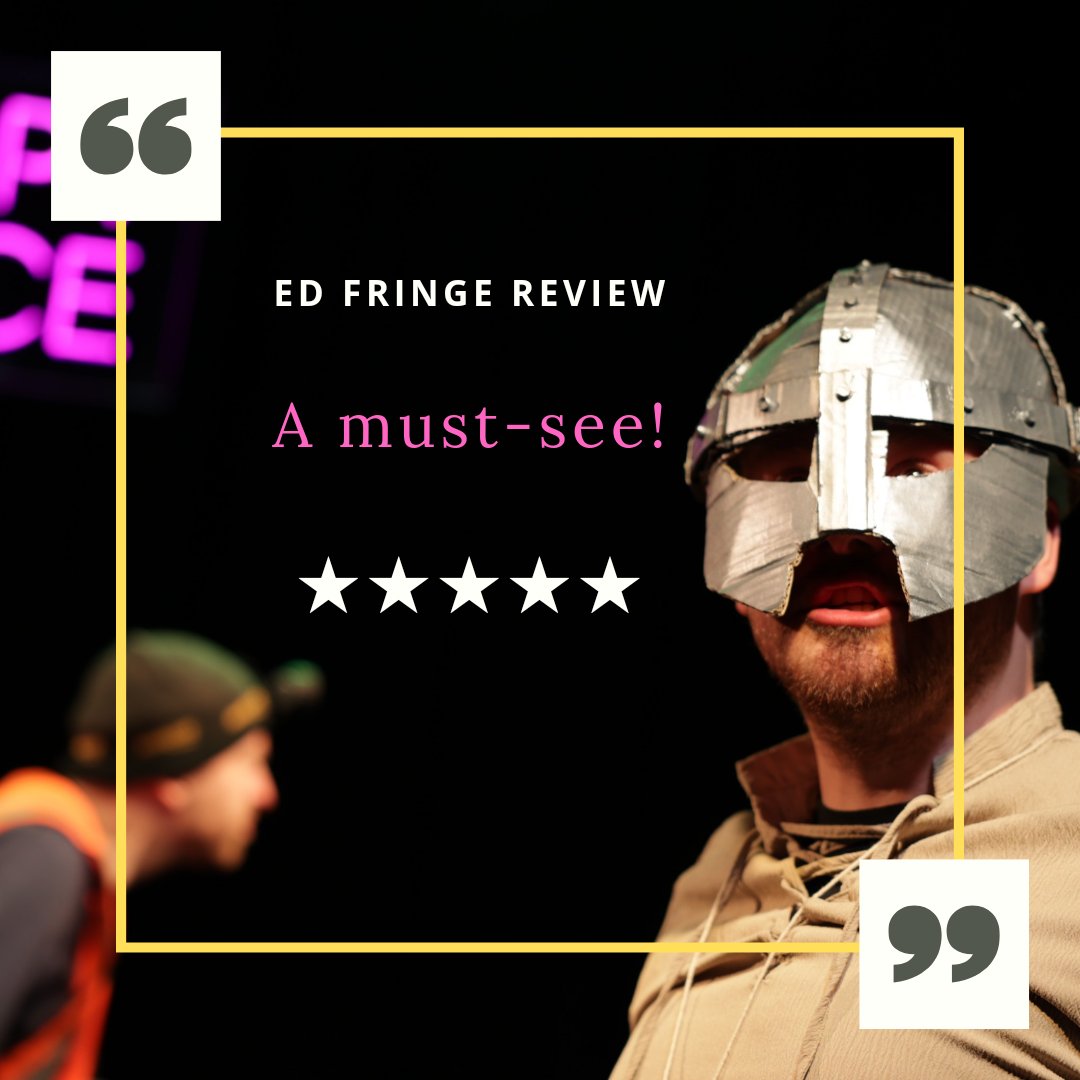 Catch Happy Place this Sat @SkiptonTownHall 7.30pm👀

Madcap characters, live music, physical theatre, puppetry & very silly comedy 🎉

🎟️ linktr.ee/forgetaboutthe…🎟️

★★★★★ @edfringe_review 
★★★★★ @fringebiscuit
★★★★ @theatre_weekly
★★★★ @AlwaysTFTheatre