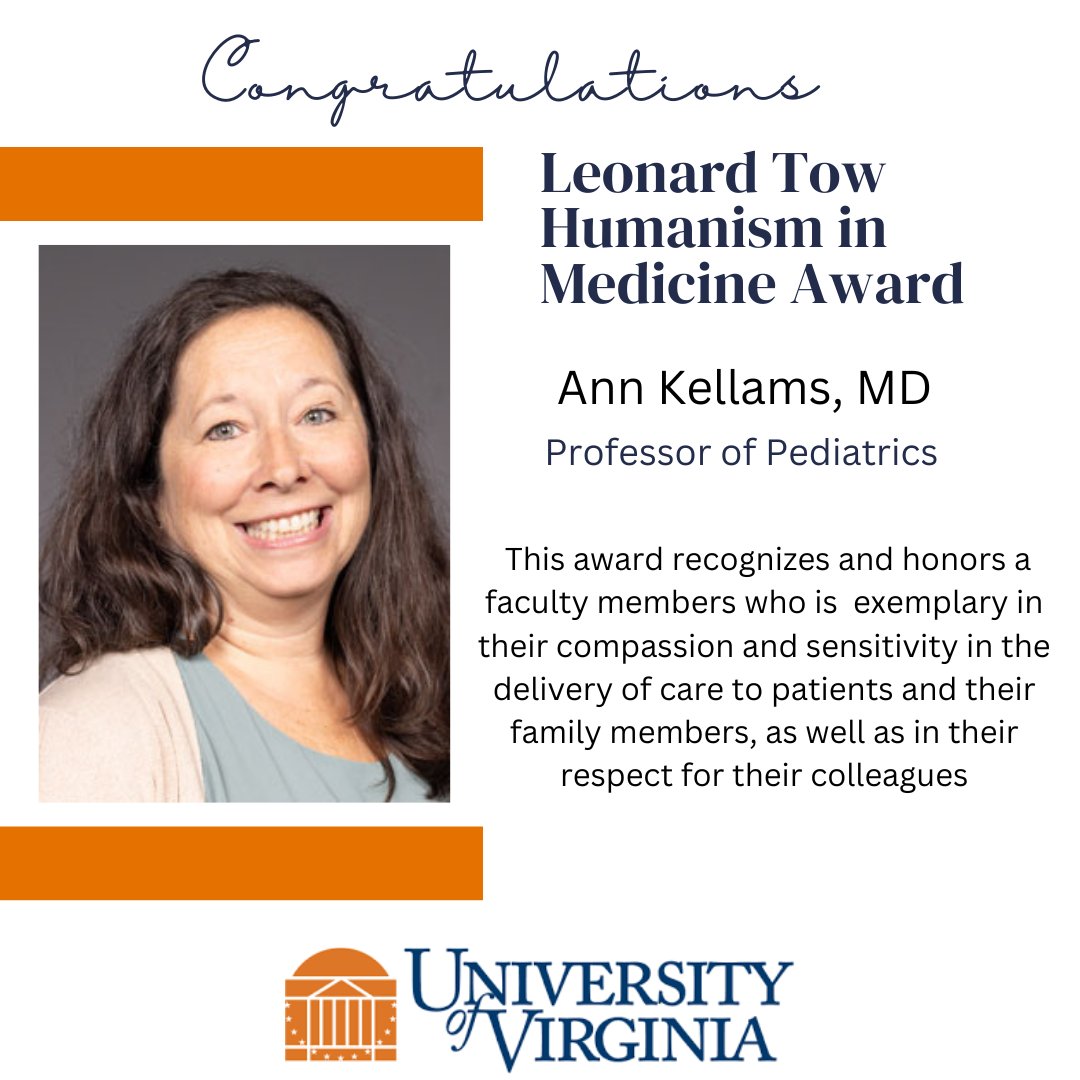 Join us in congratulating Dr. Ann Kellams, the 2023 recipient for the Leonard Tow Humanism in Medicine Award.