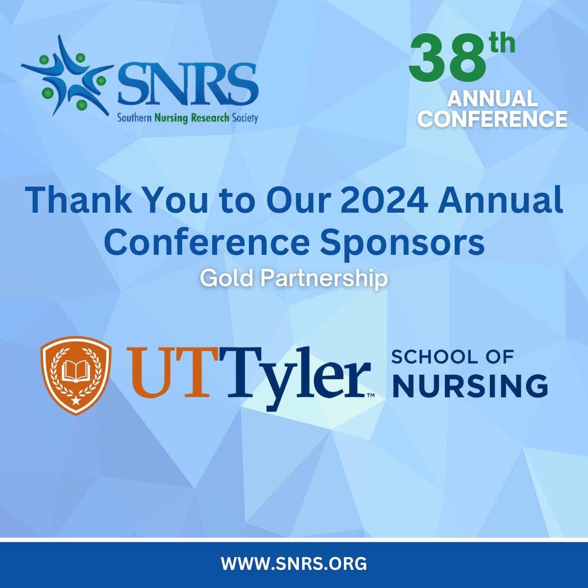 Thank you to our Gold Partner, @UTTyler University of Texas at Tyler School of Nursing. Learn more at uttyler.edu/nursing/