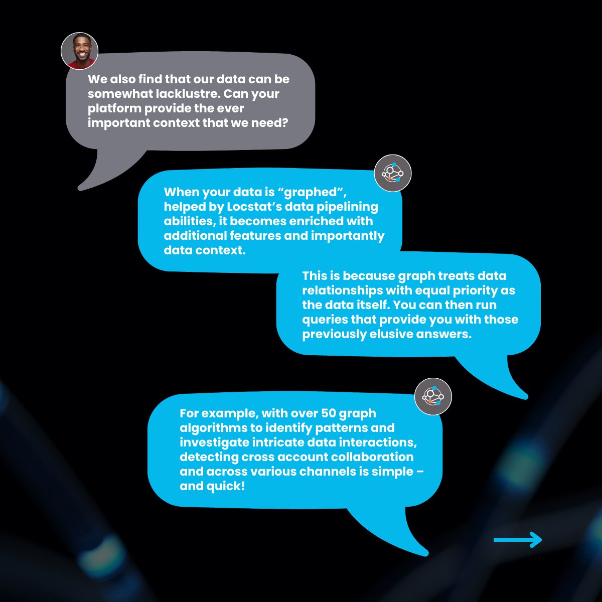 LocstatSystems's tweet image. Graph analytics identifies intricate data patterns to rapidly detect suspicious activities.

Locstat: Solving your complex problems effectively

#GraphIntelligence #Graphdatabase #AI #ML #Algorithms