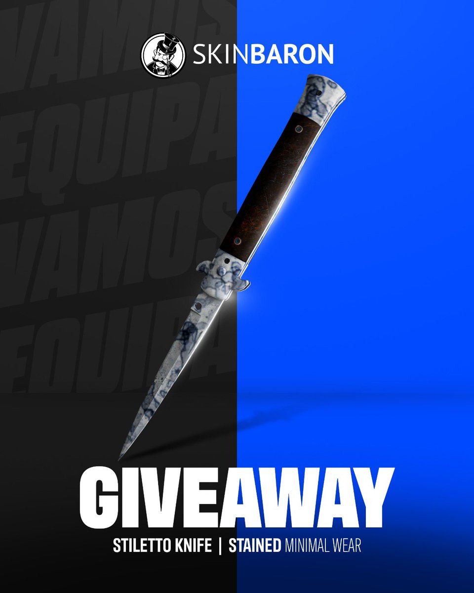 juliakiran's tweet image. ᵂᴱᴿᴮᵁᴺᴳ
Giveaway time! I am giving away this knife together with SkinBaron! 😍

✅ Follow @juliakiran, @BIGCLANgg &amp;amp; @SkinBaronEN  
🔁 Retweet
👋 Tag a friend

The winner will be selected on March 5th! GLHF!