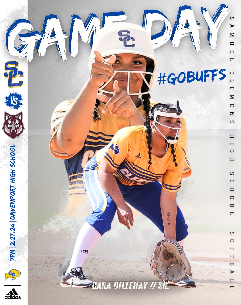 GAME DAY!!!  LETS GO!!!   #softball #hitlikeagirl #winning #standingonbusiness
@SamuelClemensHS @scbuffalostrong
@CruitClemens
Photo Cred: Lisa Green Sports Pictures!