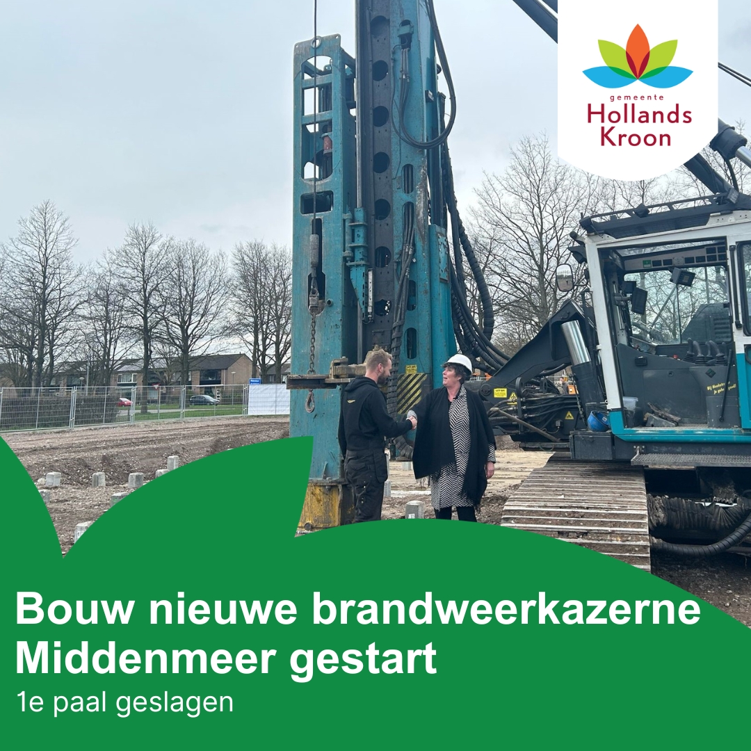 🚒🚨 Bouwnieuws in Middenmeer! De eerste paal voor de nieuwe brandweerkazerne is geslagen. Een belangrijke stap voor de veiligheid van onze gemeenschap. 🏗️💪 #VeiligheidVoorAlles #BrandweerMiddenmeer #NieuweKazerne 

Lees verder op onze website: hollandskroon.nl/actueel/bouw-n…