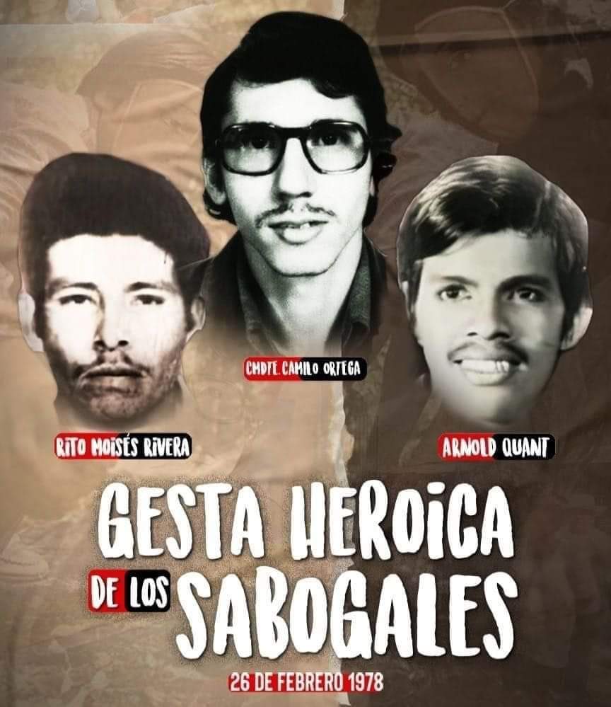 46 años del Tránsito a la Inmortalidad del Comandante Camilo Ortega Saavedra, ¡Honor y Gloria a nuestro Apóstol de la Unidad!
Los héroes de los Sabogales nos motivan a seguir la lucha permanente. 
#4519LapatriaLaRevolución 
#LeonRevolucion